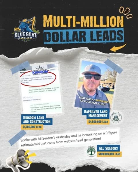 Client graphic: multi-million-dollar leads